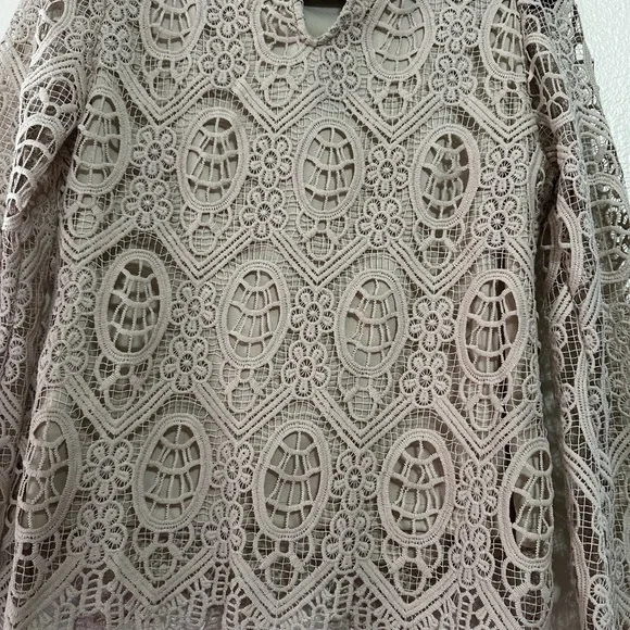 Ultra Pink Lace Blouse in Cream - Picture 11 of 11